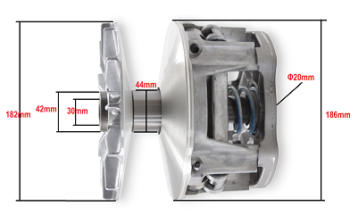 image 3 for SPRZĘGŁO NAPĘDOWE WARIATOR POLARIS 900 (OEM 1323096)  SOT00016 