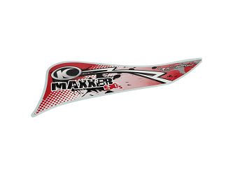 NAKLEJKA OSŁONY NADWOZIA LEWA STRONA KYMCO MAXXER 90S 86533-ACC7-E60-T01