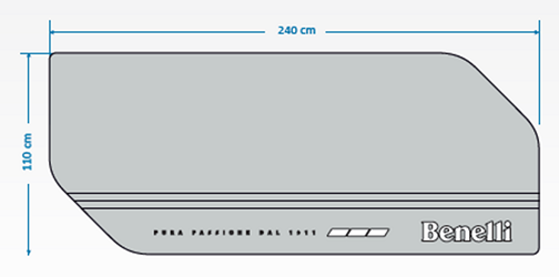 image 2 for NAKLEJKA PODŁOGOWA BENELLI 110X240 CM 