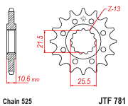 image 1 for ZEBATKA NAPĘDOWA JT JTF781.14 