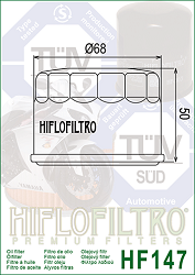 image 2 for FILTR OLEJU HIFLO HF147 YAMAHA FZS 600/ YFM 660, KYMCO X-CITING 500 