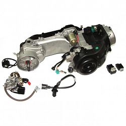 SILNIK KOMPLETNY GY6 70 CCM 4T CYLINDER 47 MM KOŁO12 CALI KRÓTKI WAŁEK GY61500006-A