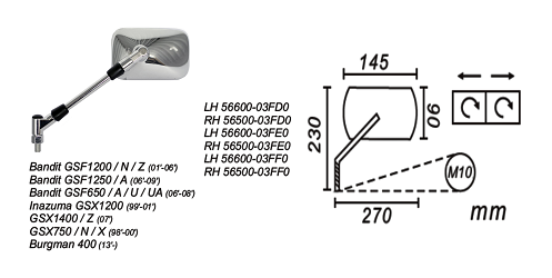image 2 for LUSTERKO LEWE SUZUKI BANDIT/INAZUMA/GSX1400/GSX750/BURGMAN 400  POWER FORCE 