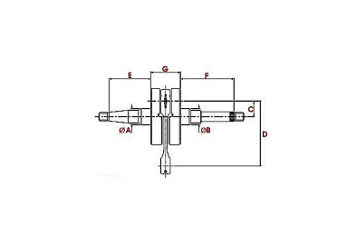 image 2 for WAŁ KORBOWY TUNINGOWY POWER FORCE MINARELLI HORIZONTAL 50CC 2T  WAT000130 