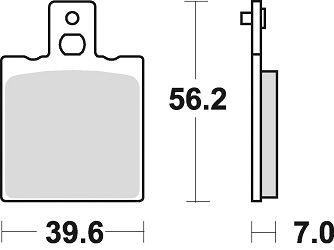 image 2 for KLOCKI HAMULCOWE BRAKING SEMI METALLIC 612SM1