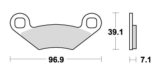 image 2 for KLOCKI HAMULCOWE BRAKING SINTERED 857CM44 OFFROAD