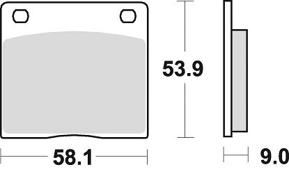 image 2 for KLOCKI HAMULCOWE BRAKING SEMI METALLIC 622SM1