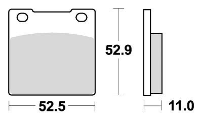 image 2 for KLOCKI HAMULCOWE BRAKING SEMI METALLIC 645SM1