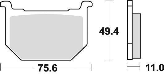 image 2 for KLOCKI HAMULCOWE BRAKING SEMI METALLIC 646SM1