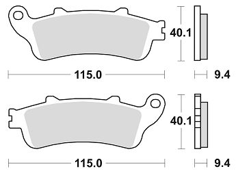 image 2 for KLOCKI HAMULCOWE BRAKING SEMI METALLIC 653SM1
