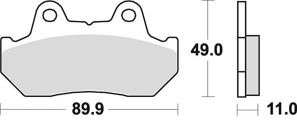 image 2 for KLOCKI HAMULCOWE BRAKING SEMI METALLIC 654SM1