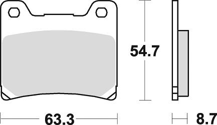 image 2 for KLOCKI HAMULCOWE BRAKING SEMI METALLIC 661SM1