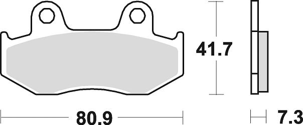 image 2 for KLOCKI HAMULCOWE BRAKING SEMI METALLIC 667SM1