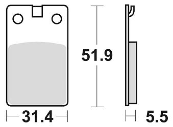 image 2 for KLOCKI HAMULCOWE BRAKING SEMI METALLIC 671SM1