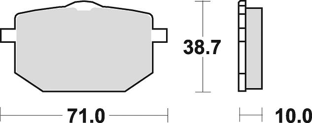 image 2 for KLOCKI HAMULCOWE BRAKING SEMI METALLIC 683SM1