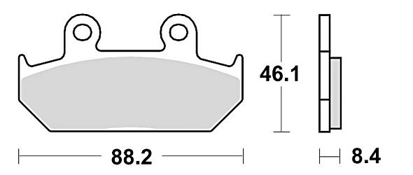 image 2 for KLOCKI HAMULCOWE BRAKING SEMI METALLIC 690SM1