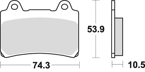 image 2 for KLOCKI HAMULCOWE BRAKING SEMI METALLIC 692SM1