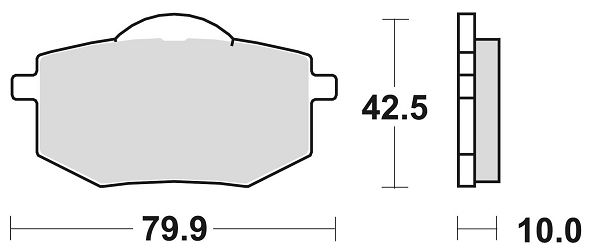 image 2 for KLOCKI HAMULCOWE BRAKING SEMI METALLIC 735SM1