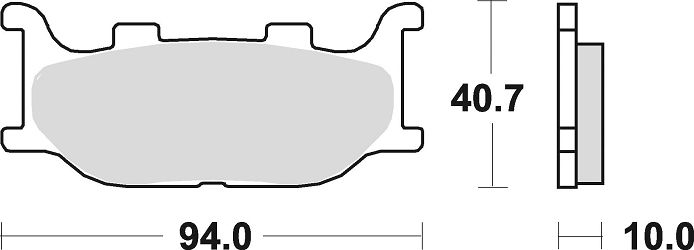 image 2 for KLOCKI HAMULCOWE BRAKING SEMI METALLIC 777SM1