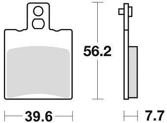 image 2 for KLOCKI HAMULCOWE BRAKING SEMI METALLIC 778SM1