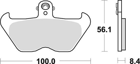 image 2 for KLOCKI HAMULCOWE BRAKING SEMI METALLIC 806SM1