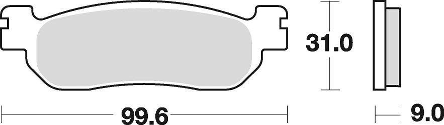 image 2 for KLOCKI HAMULCOWE BRAKING SEMI METALLIC 822SM1