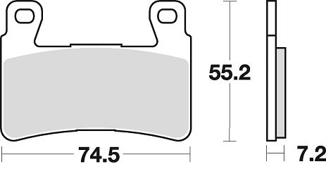 KLOCKI HAMULCOWE BRAKING SEMI METALLIC 827SM1