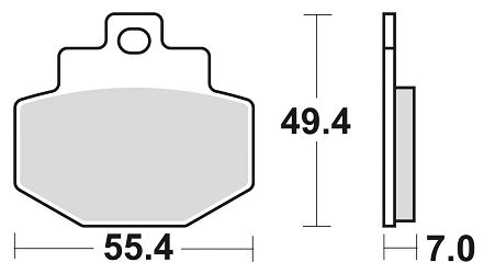image 2 for KLOCKI HAMULCOWE BRAKING SEMI METALLIC 871SM1