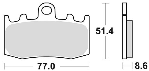 image 2 for KLOCKI HAMULCOWE BRAKING SEMI METALLIC 892SM1