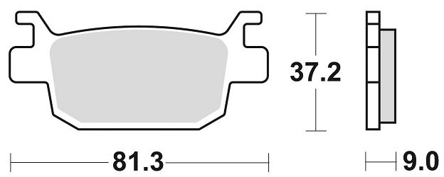 image 2 for KLOCKI HAMULCOWE BRAKING SEMI METALLIC 908SM1