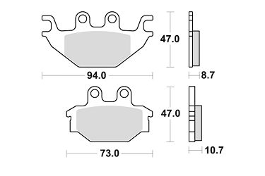 image 2 for KLOCKI HAMULCOWE BRAKING SEMI METALLIC 923SM1