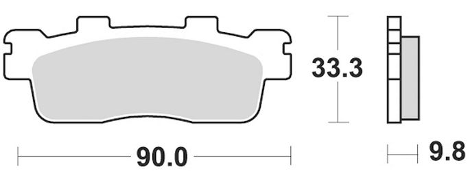 image 2 for KLOCKI HAMULCOWE BRAKING SEMI METALLIC 945SM1