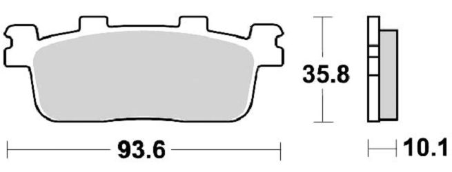 image 2 for KLOCKI HAMULCOWE BRAKING SEMI METALLIC 958SM1