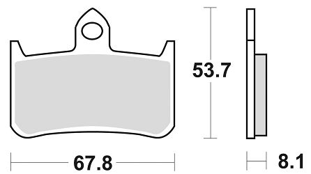 image 2 for KLOCKI HAMULCOWE BRAKING SINTERED 756CM55 PRZEDNIE