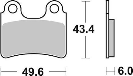 image 2 for KLOCKI HAMULCOWE BRAKING SINTERED 831CM46 OFFROAD RACING 