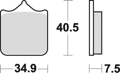 image 2 for KLOCKI HAMULCOWE BRAKING SINTERED 870CM55 PRZEDNIE