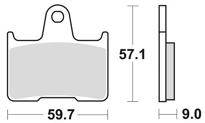 image 2 for KLOCKI HAMULCOWE BRAKING SINTERED 875CM56 TYLNE