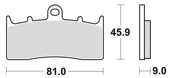 image 2 for KLOCKI HAMULCOWE BRAKING SINTERED 879CM55 PRZEDNIE