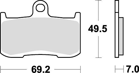image 2 for KLOCKI HAMULCOWE BRAKING SINTERED 906CM55 PRZEDNIE
