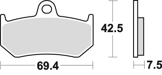 image 2 for KLOCKI HAMULCOWE BRAKING SINTERED 907CM56 TYLNE