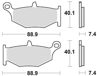 image 2 for KLOCKI HAMULCOWE BRAKING SINTERED 924CM56 TYLNE