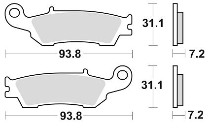 image 2 for KLOCKI HAMULCOWE BRAKING SINTERED 929CM44 OFFROAD