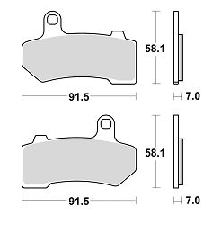 image 2 for KLOCKI HAMULCOWE BRAKING SINTERED 934CM77 PRZEDNIE CRUISER
