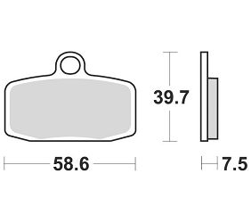 image 2 for KLOCKI HAMULCOWE BRAKING SINTERED 955CM44 OFFROAD