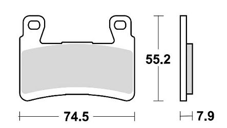 image 2 for KLOCKI HAMULCOWE BRAKING SINTERED 959CM55 PRZEDNIE 