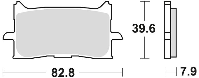 image 2 for KLOCKI HAMULCOWE BRAKING SINTERED 971CM55 PRZEDNIE