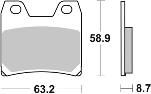 image 2 for KLOCKI HAMULCOWE BRAKING SINTERED 992CM56 TYLNE
