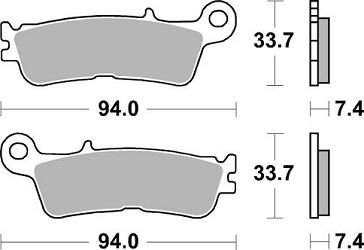 KLOCKI HAMULCOWE BRAKING SINTERED 995CM44 OFFROAD