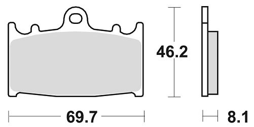 image 2 for KLOCKI HAMULCOWE BRAKING SINTERED P50715