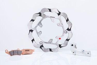 KOMPLET TARCZA HAMULCOWA S3 BATFLY 270 MM Z KLOCKAMI HAMULCOWYMI ORAZ ADAPETEREM BRAKING OKS309